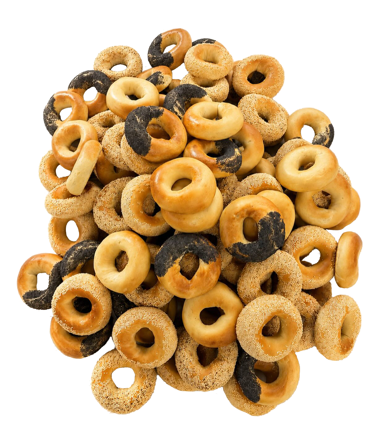 pile of freshly bakled bagels